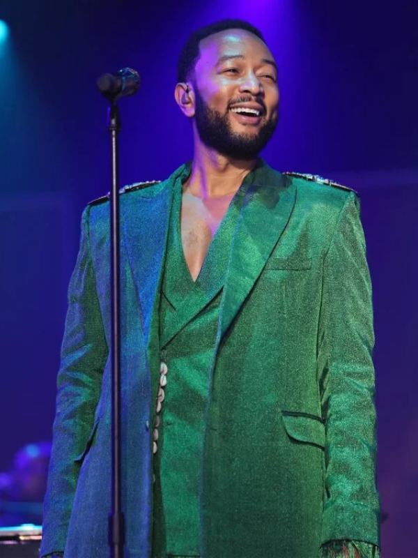 John Legend Global Citizen Move Afrika Green Coat - Jacket Hub