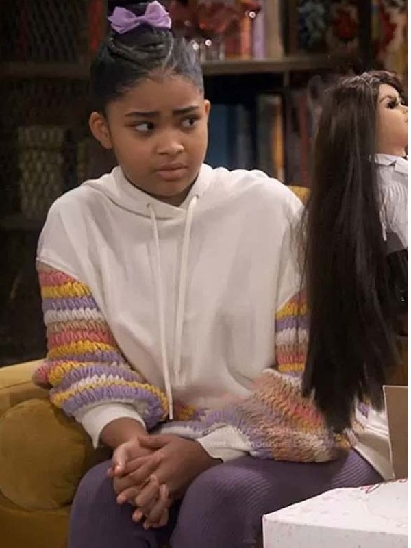 Sweet Magnolias Maddie Crochet Rainbow Hoodie - Jacket Hub