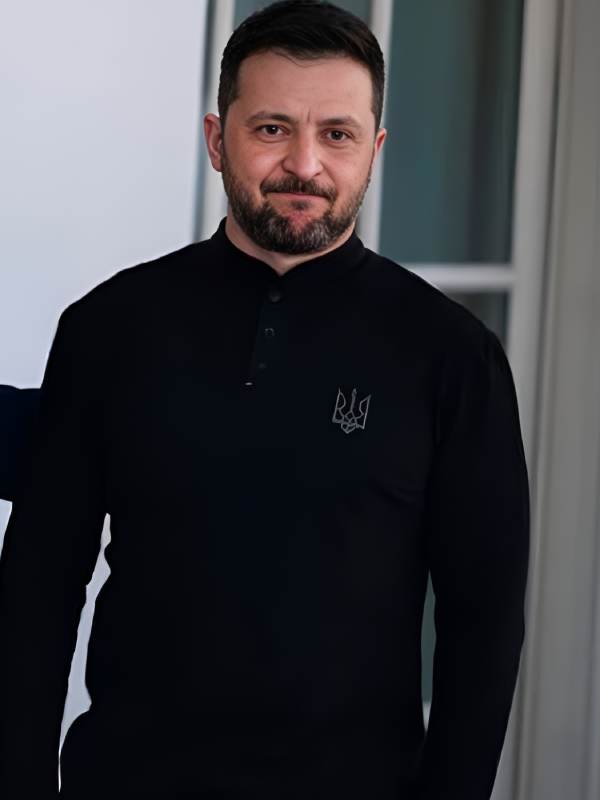Zelensky Black Polo Shirt - Jacket Hub