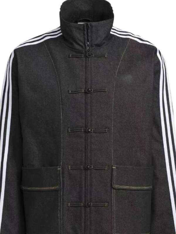 Chinese New Year Black Denim Jacket - Jacket Hub