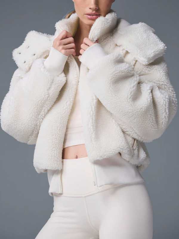 Million Dollar Secret S01 Sydnee Falkner White Sherpa Jacket