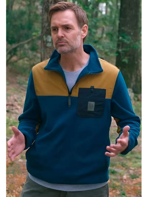 The Four Seasons Will Forte Teal Colorblock Fleece Pullover