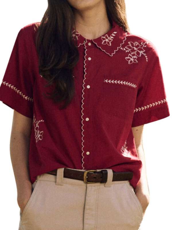 The Today Show Christina Tosi Burgundy Shirt The Today Show Christina Tosi Burgundy Shirt