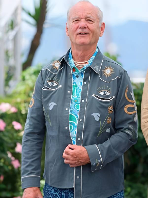 The Phoenician Scheme 2025 Bill Murray Western Shirt