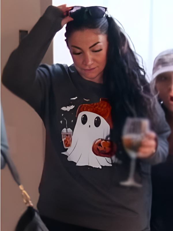 Jersey Shore Family Vacation S08 Deena Nicole Cortese Ghost Sweater
