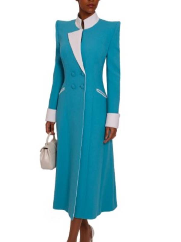 kate blue coat dress Kate Middleton Trooping The Colour 2025 Blue Coat Dress