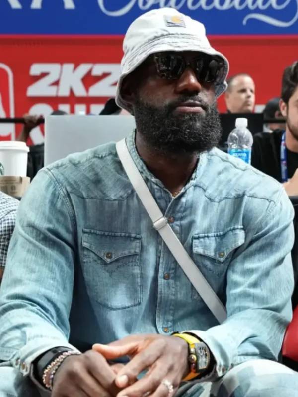 LeBron James 2025 NBA Summer League Denim Shirt