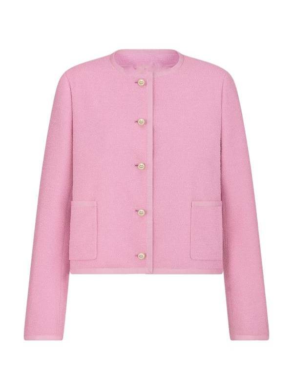 America's Newsroom 2025 Dana Perino Pink Collarless Jacket