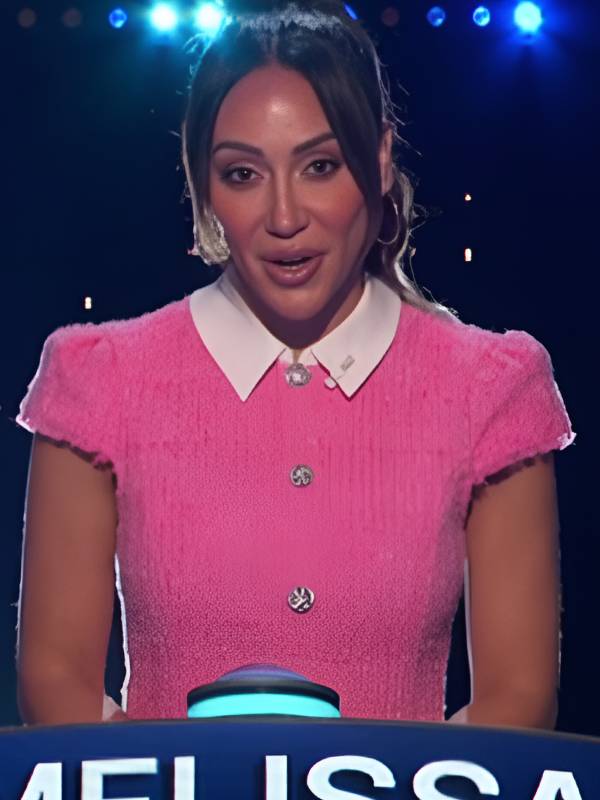 melissa gorga pink dress Pink again for @wendyshow Scale of 1-10 how excited are you for this  reunion tonight?! @envybymg #rhonj