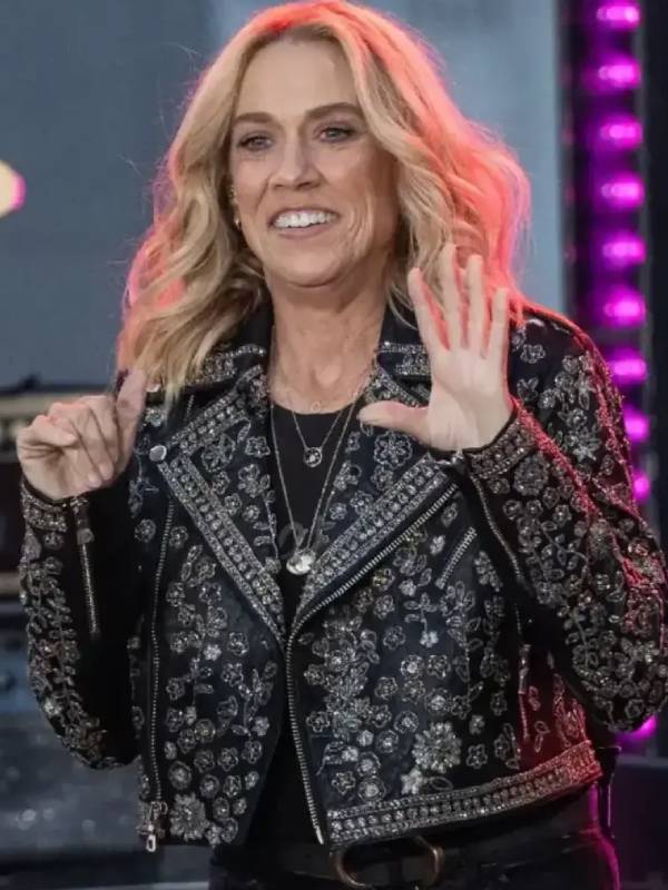 Sheryl Crow NBC Today 2025 Black Floral Jacket