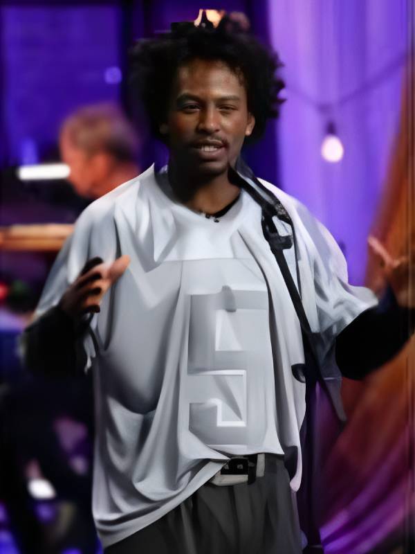 The Voice S28 Conrad Khalil Grey Football Jersey - Jacket Hub