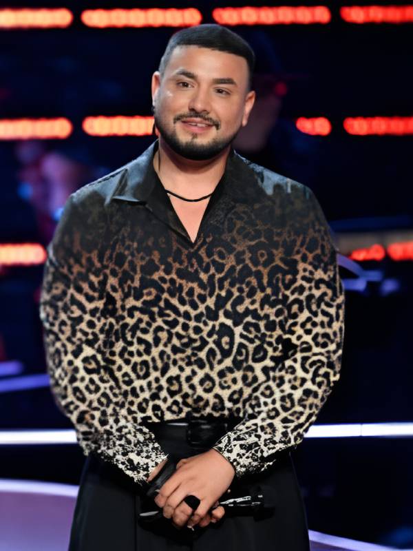 The Voice S28 Teo Ramdel Leopard Print Shirt - Jacket Hub