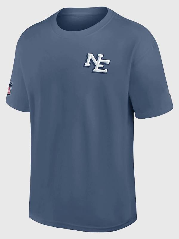 Patriots Rivalry Logo New England Patriots 2025 Rivalries Collection T-Shirt - Storm Blue