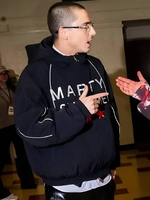 Timothee Chalamet Marty Supreme Black Jacket - Jacket Hub