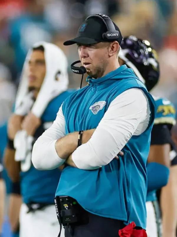 Liam Coen Jacksonville Jaguars Sleeveless Blue Hoodie