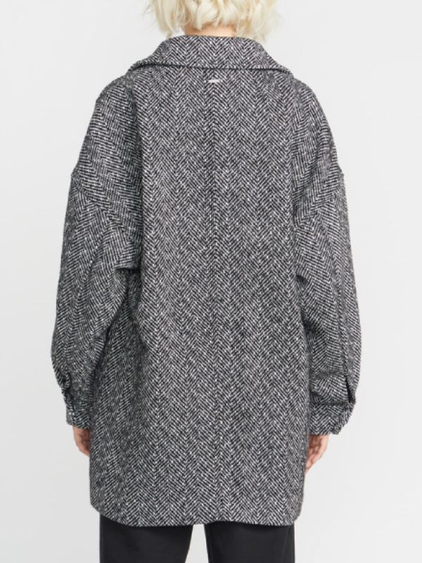 Shetland S10 Ashley Jensen Grey Herringbone Coat