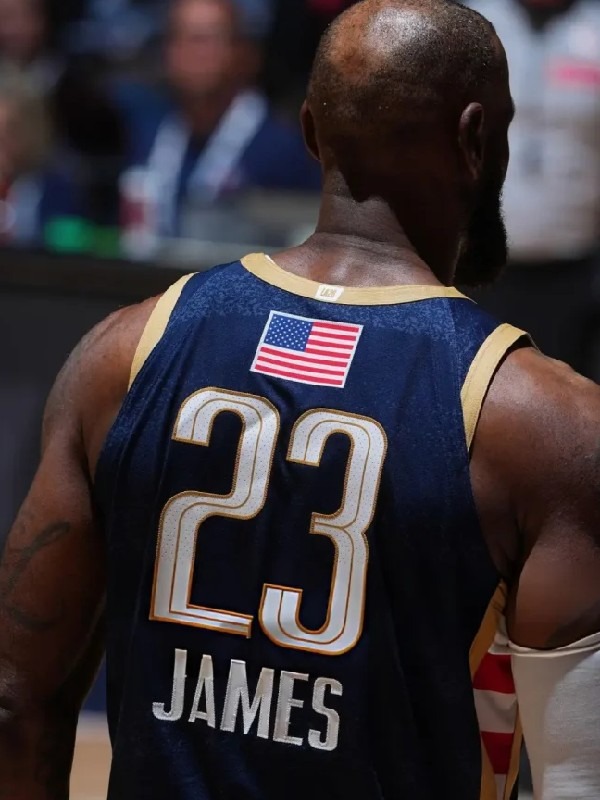lebron james navy blue jersey