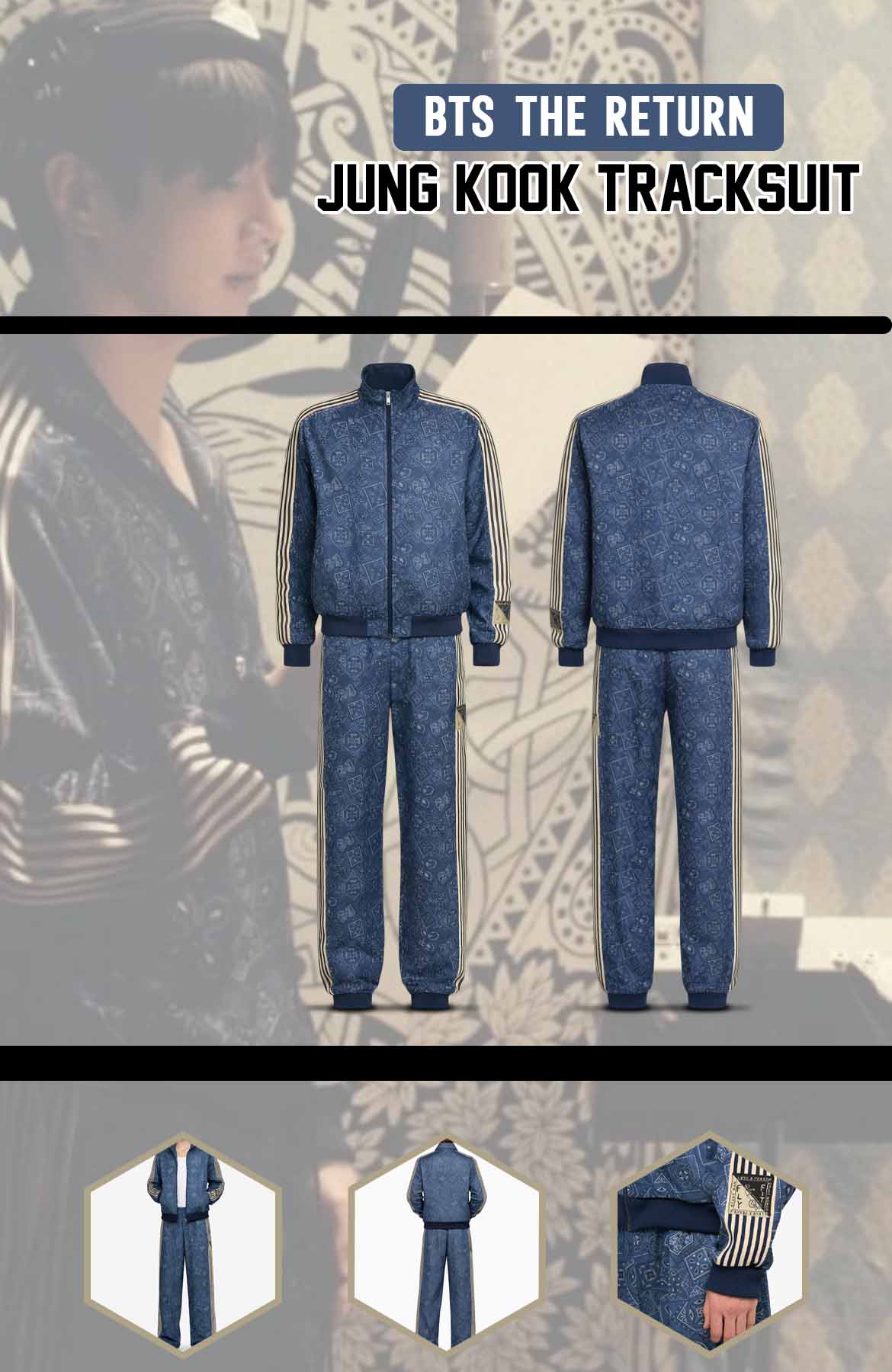 Buy BTS The Return Jung Kook Tracksuit | Jacket Hub