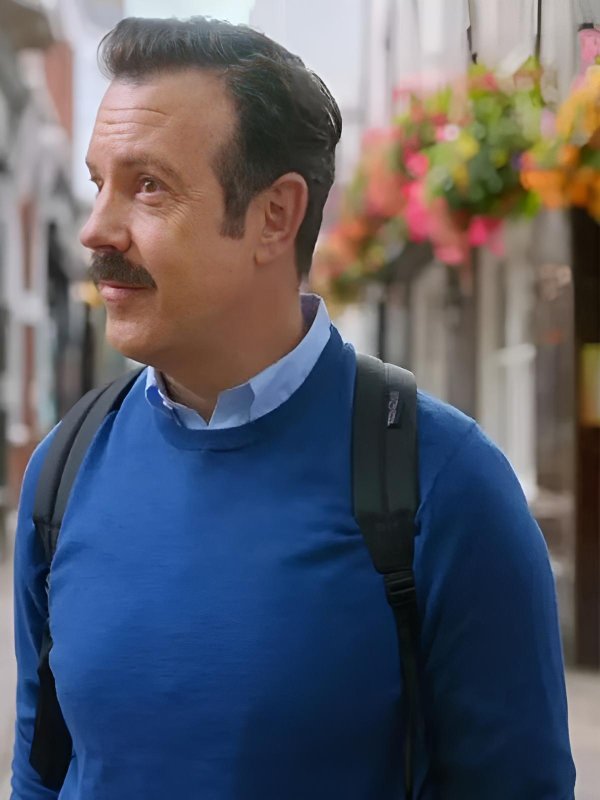 Jason Sudeikis Ted Lasso S04 Blue Sweatshirt