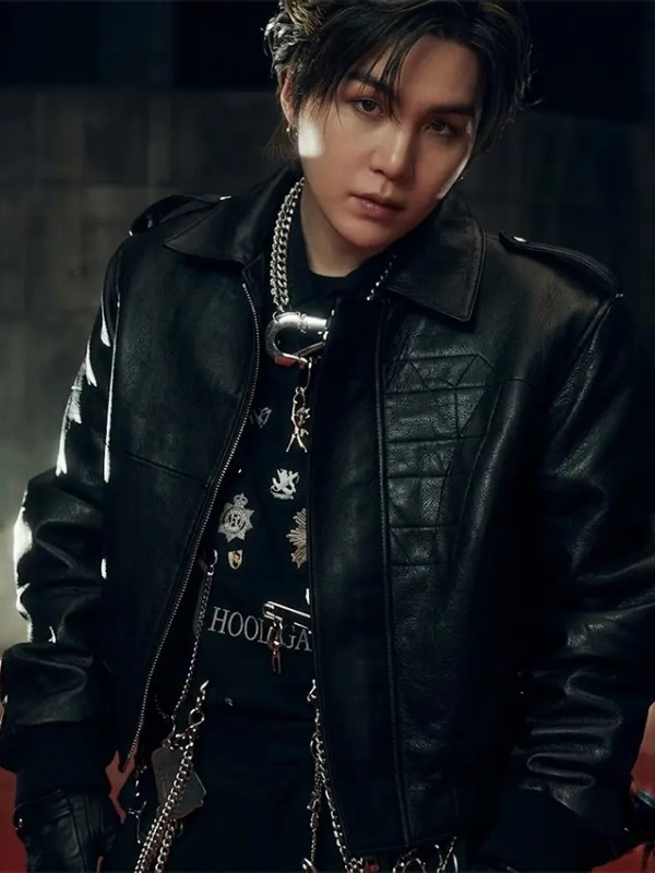 BTS Suga Hooligan 2026 Black Leather Jacket