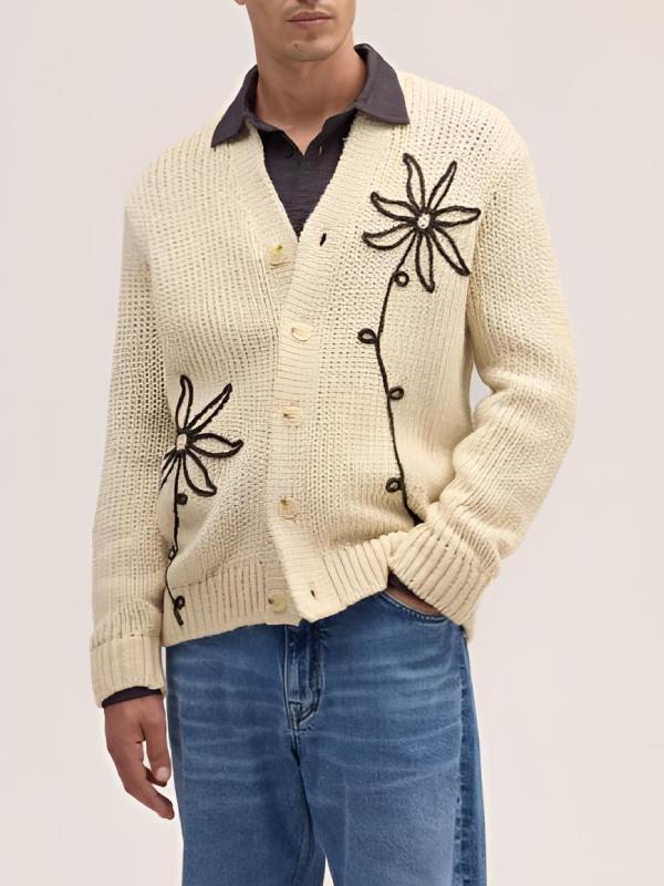 Hey Jonas! Podcast 2026 Kevin Jonas Beige Floral Cardigan