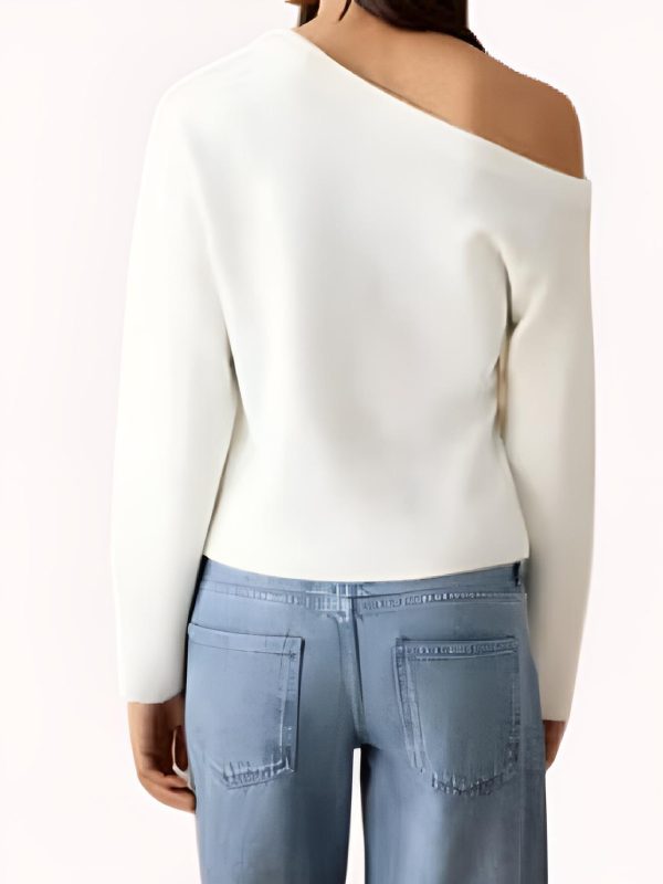 My Daughters Father S1 Silvia Navarro White Off Shoulder Sweater My Daughters Father S1 Silvia Navarro White Off Shoulder Sweater