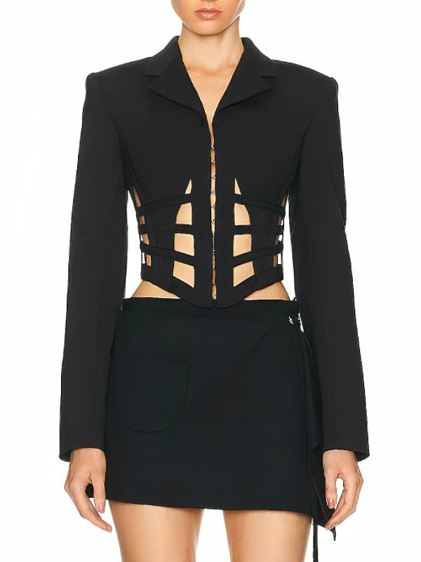 Keeley Jones Ted Lasso S04 Black Corset Blazer