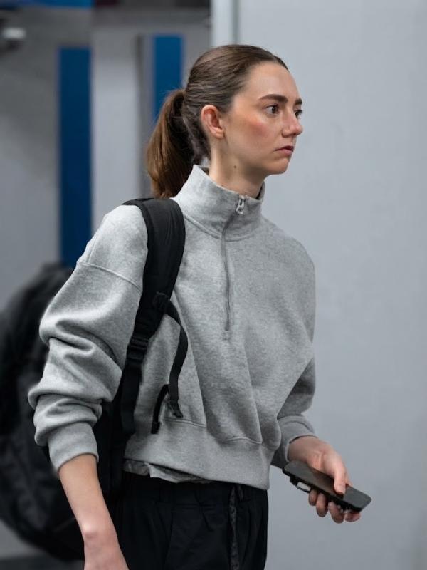 Ted Lasso Tanya Reynolds Half Zip Sweatshirt